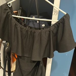 Black banana republic off shoulder jump suit great condition